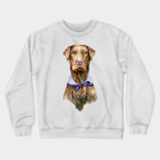 Chocolate lab Crewneck Sweatshirt